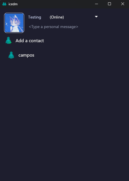 icedm contact list screen